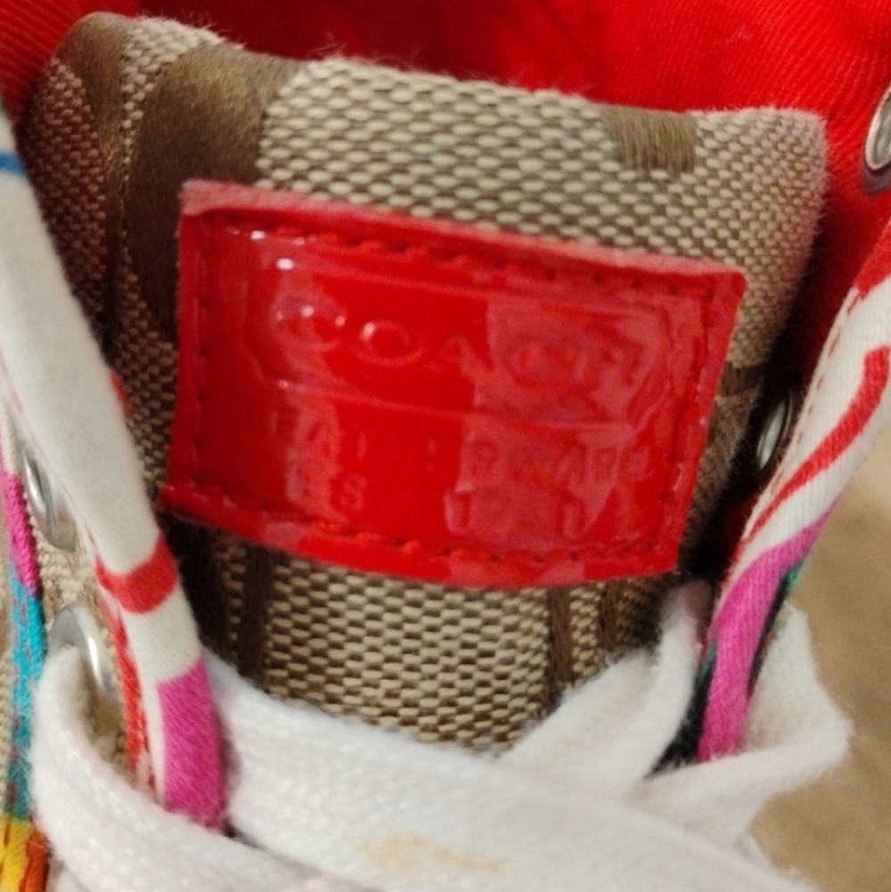 Coach Multicolor Canvas Sneakers - Picture 6 of 14